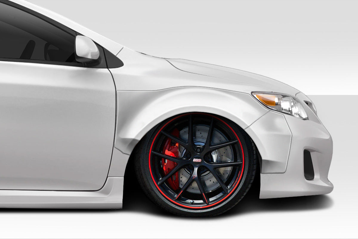 Extreme Dimensions Duraflex CPR Front Fenders Flare Compatible With 2009-2013 Toyota Corolla - 4 Piece - 116845