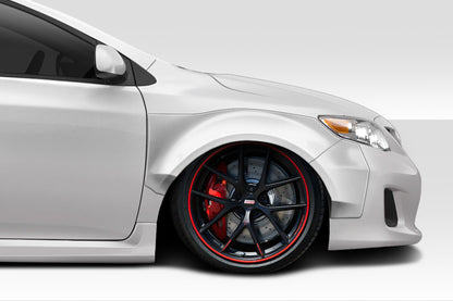 Extreme Dimensions Duraflex CPR Front Fenders Flare Compatible With 2009-2013 Toyota Corolla - 4 Piece - 116845