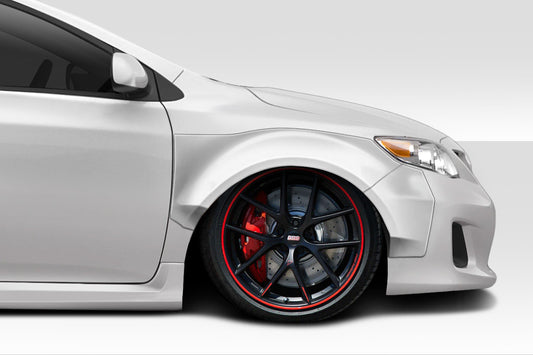 Extreme Dimensions Duraflex CPR Front Fenders Flare Compatible With 2009-2013 Toyota Corolla - 4 Piece - 116845