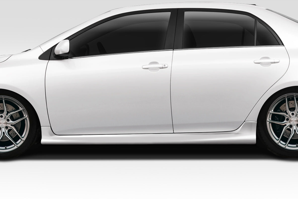 Extreme Dimensions Duraflex CPR Side Skirts Compatible With 2009-2013 Toyota Corolla - 4 Piece - 116847