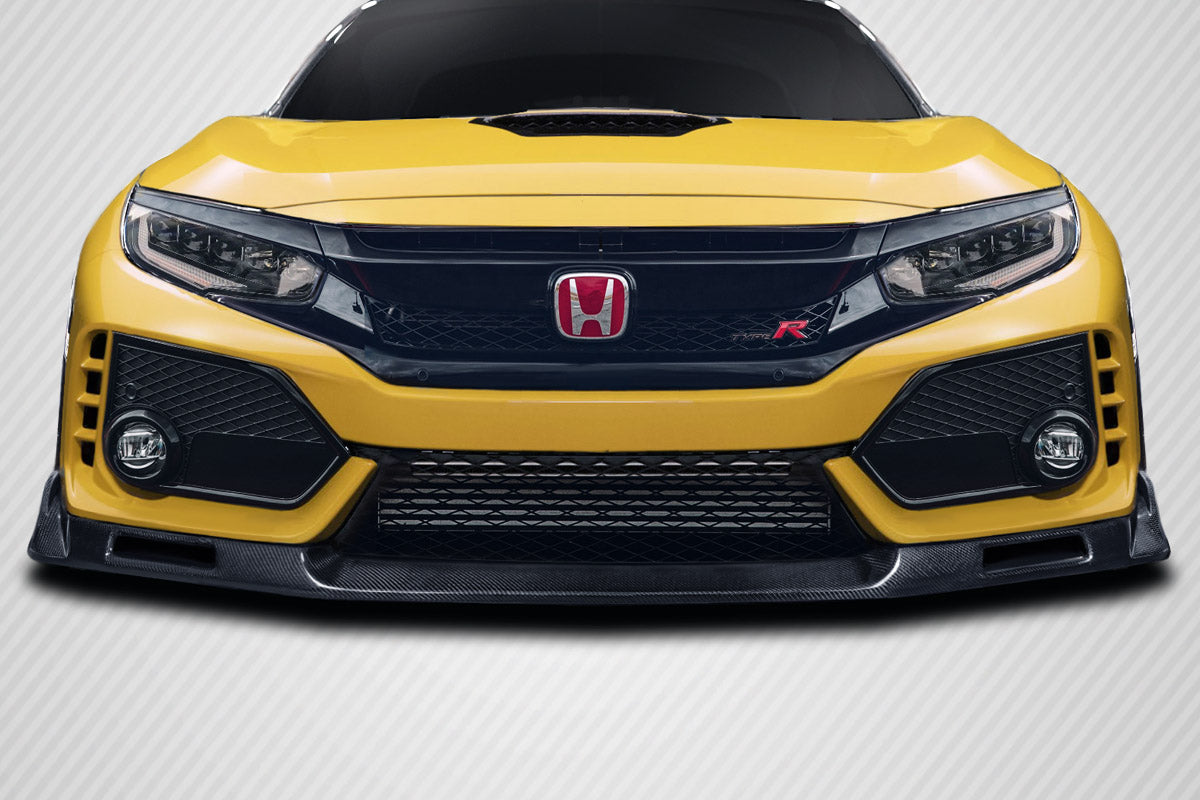Carbon Creations EVS Front Lip Spoiler Under Spoiler Compatible With 2017-2021 Honda Civic TypeR - 1 Piece - 116853