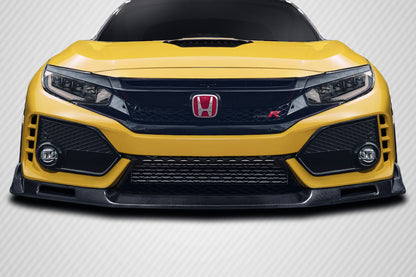 Carbon Creations EVS Front Lip Spoiler Under Spoiler Compatible With 2017-2021 Honda Civic TypeR - 1 Piece - 116853