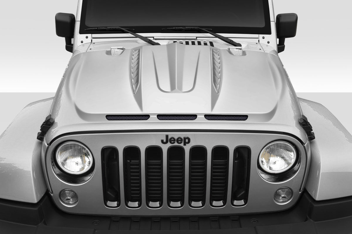 Extreme Dimensions Duraflex Beast Hood Add On Compatible With 2019-2023 Jeep Wrangler JL Gladiator JT - 1 Piece - 116864