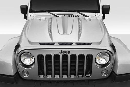 Extreme Dimensions Duraflex Beast Hood Add On Compatible With 2019-2023 Jeep Wrangler JL Gladiator JT - 1 Piece - 116864