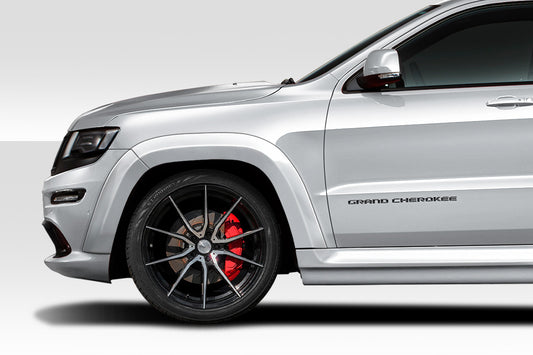 Extreme Dimensions Duraflex Power Front Fenders Flares Compatible With 2011-2022 Jeep Grand Cherokee - 4 Piece - 116866