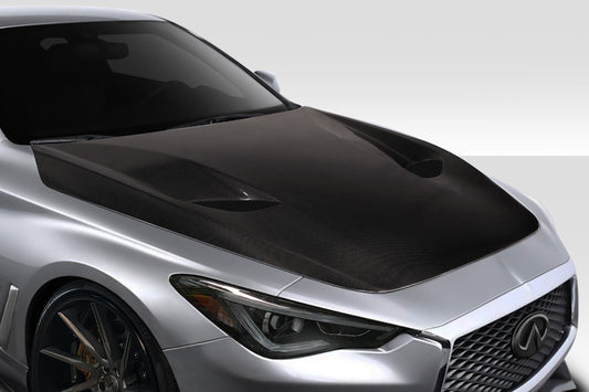 Carbon Creations TS1 Hood Compatible With 2016-2022 Infiniti Q60 - 1 Piece - 116882