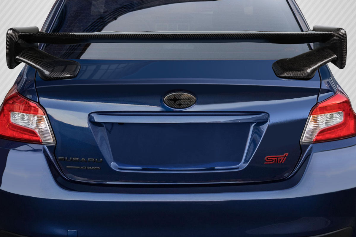 Carbon Creations Low Pro Rear Wing Spoiler Compatible With 2015-2021 Subaru WRX STI - 1 Piece - 116888