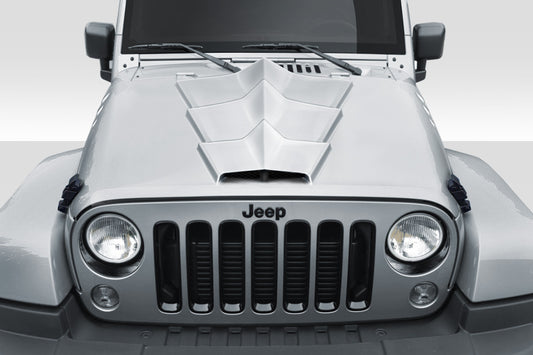 Extreme Dimensions Duraflex Tryrano Hood Compatible With 2007-2018 Jeep Wrangler JK - 1 Piece - 116893