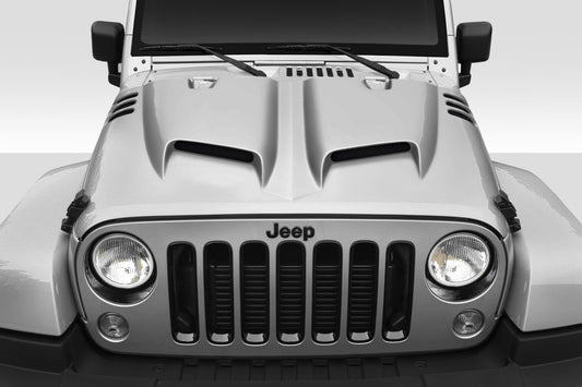 Extreme Dimensions Duraflex Rage Hood Compatible With 2007-2018 Jeep Wrangler JK - 1 Piece - 116895