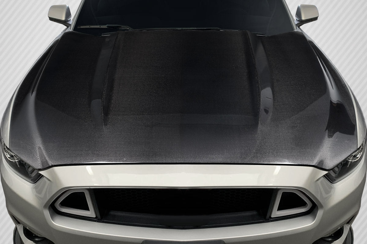 Carbon Creations OEM Look Hood Compatible With 2015-2017 Ford Mustang - 1 Piece - 116897