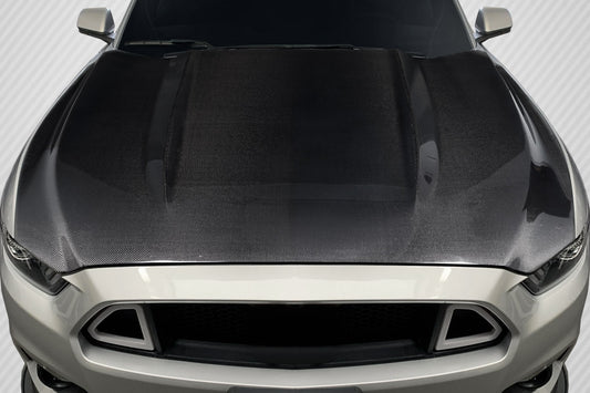 Carbon Creations OEM Look Hood Compatible With 2015-2017 Ford Mustang - 1 Piece - 116897