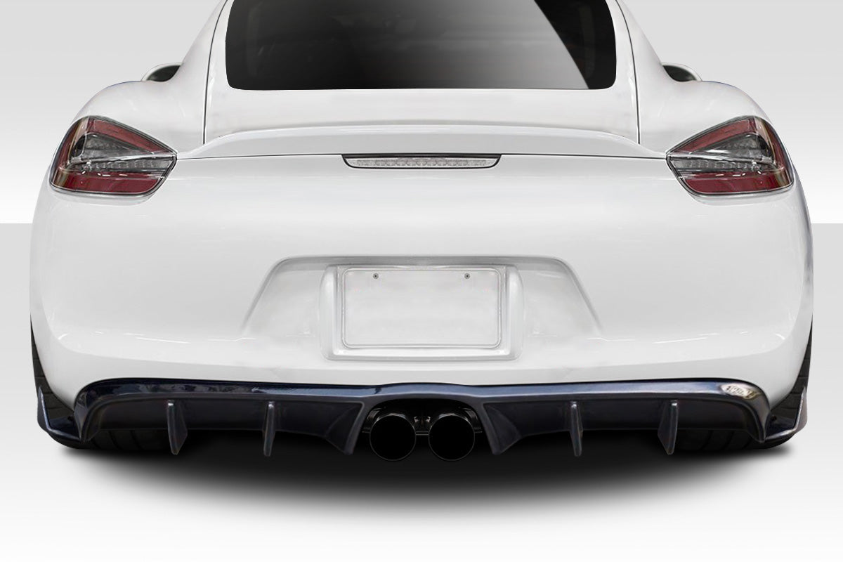Extreme Dimensions Duraflex Max Rear Lip Add On Spoiler Compatible With 2014-2016 Porsche Cayman - 3 Piece - 116911