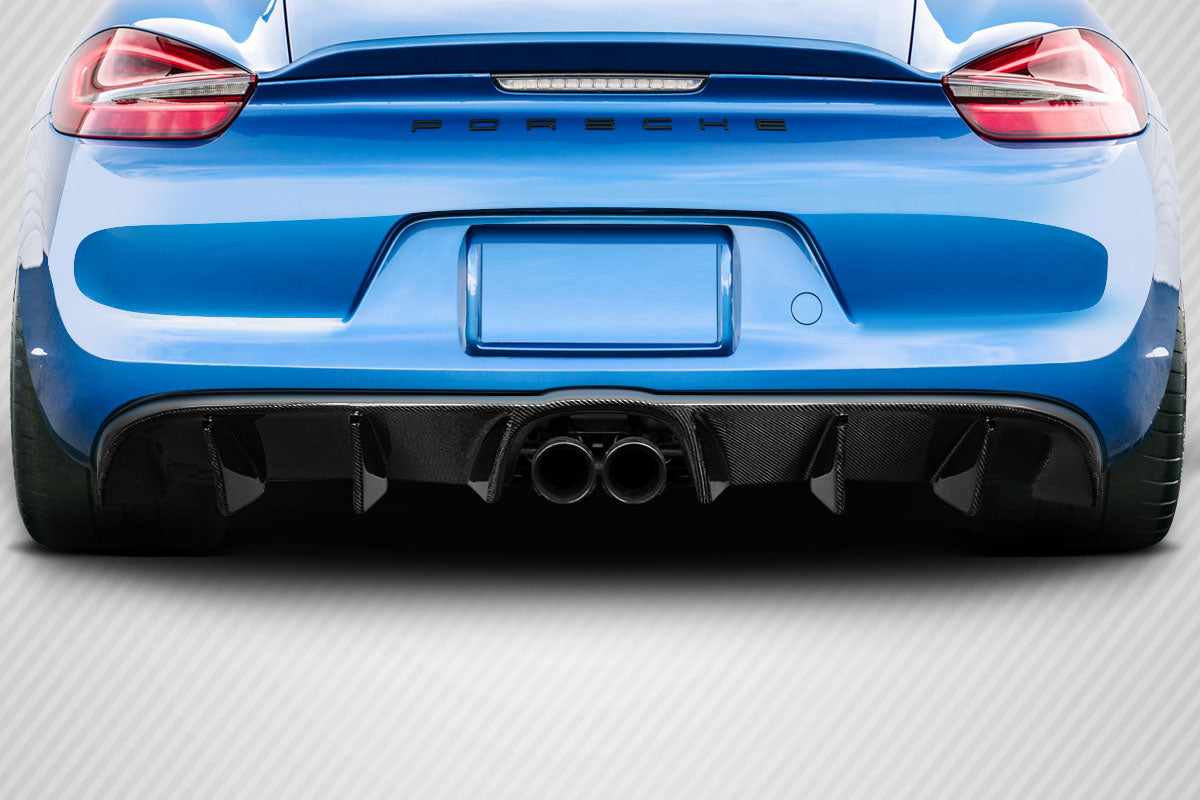 Carbon Creations Max Rear Lip Add On Spoiler Compatible With 2014-2016 Porsche Cayman - 3 Piece - 116912