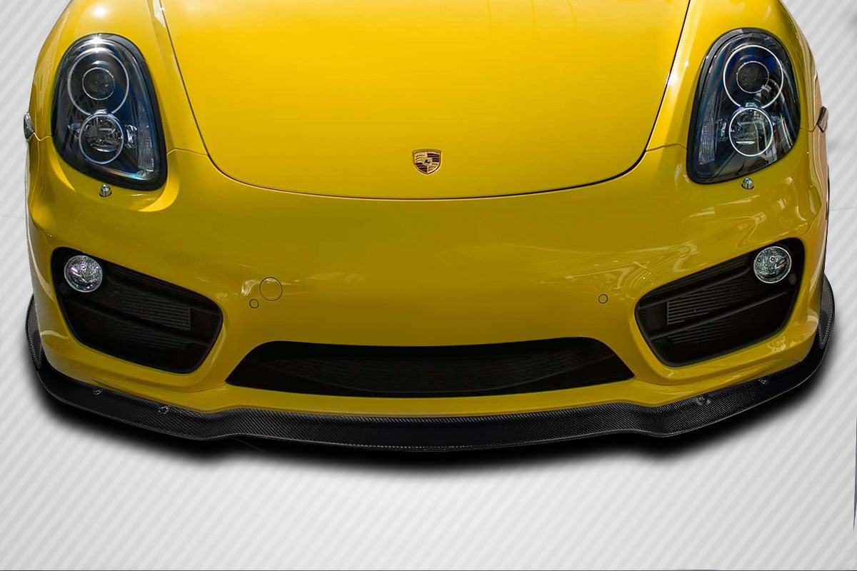 Carbon Creations Max Front Lip Spoiler Compatible With 2014-2016 Porsche Cayman - 1 Piece - 116914