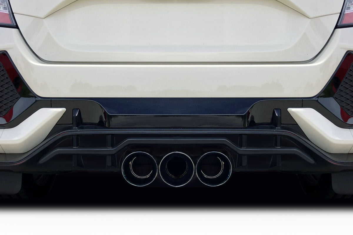 Extreme Dimensions Duraflex BZ Rear Bumper Cover Add On Compatible With 2017-2021 Honda Civic TypeR - 1 Piece - 116932