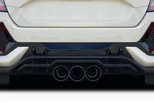 Extreme Dimensions Duraflex BZ Rear Bumper Cover Add On Compatible With 2017-2021 Honda Civic TypeR - 1 Piece - 116932