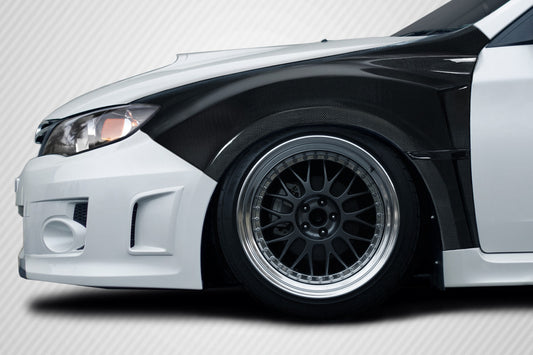 Carbon Creations VRS Front Fenders Compatible With 2008-2014 Subaru WRX - 2 Piece - 116957