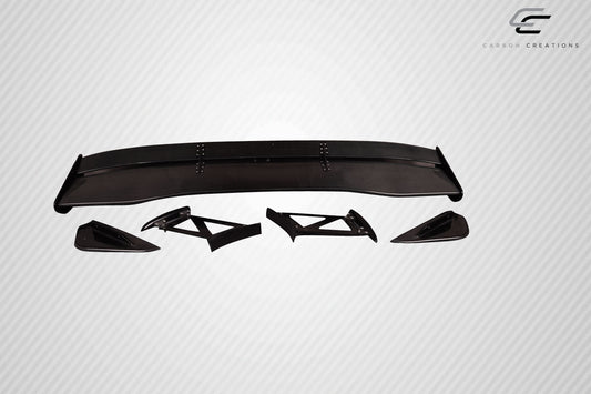 Carbon Creations VTX Wing Spoiler Compatible With 2002-2007 Mitsubishi Lancer - 5 Piece - 116994