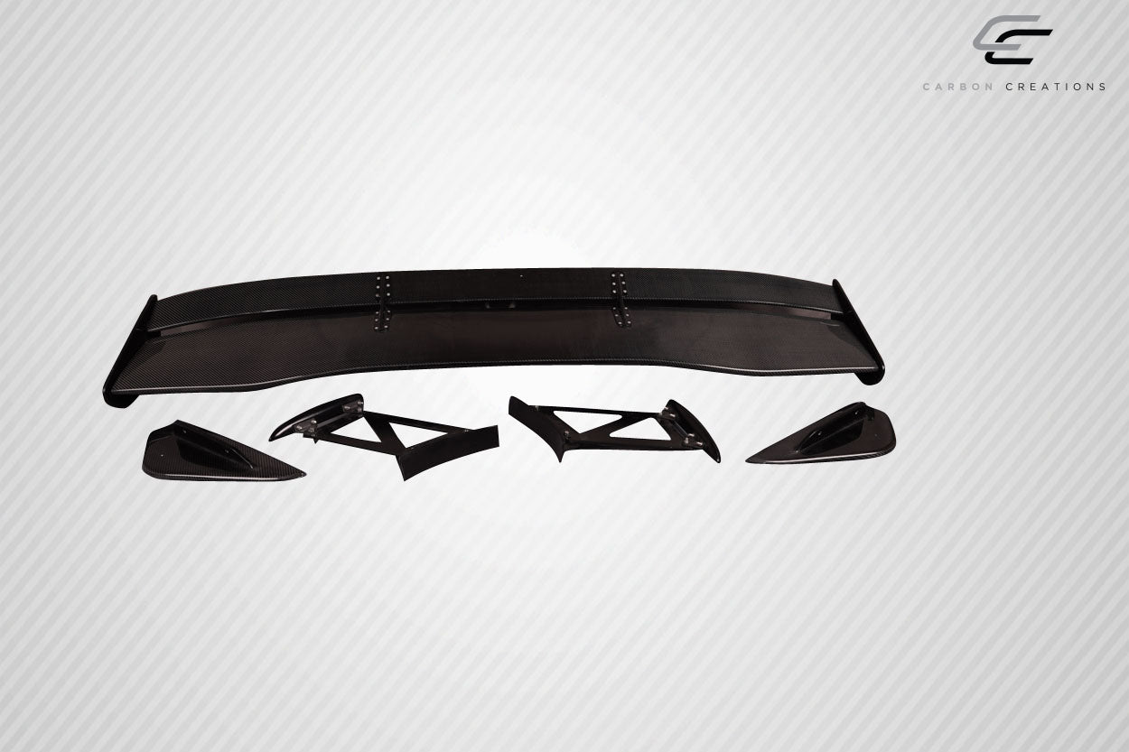 Carbon Creations VTX Wing Spoiler Compatible With 2002-2007 Mitsubishi Lancer - 5 Piece - 116994