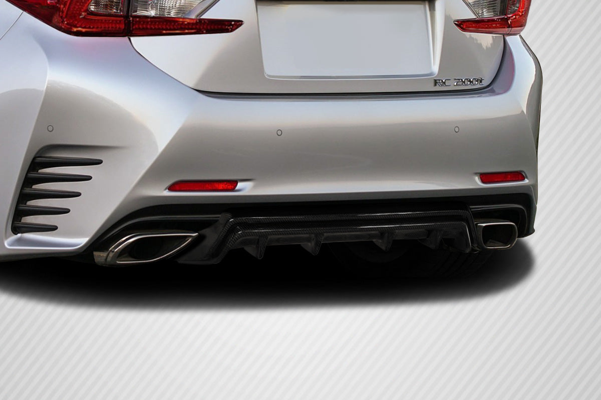 Carbon Creations SBZ Rear Lip Add On Spoiler Compatible With 2015-2018 Lexus RC - 1 Piece - 117006