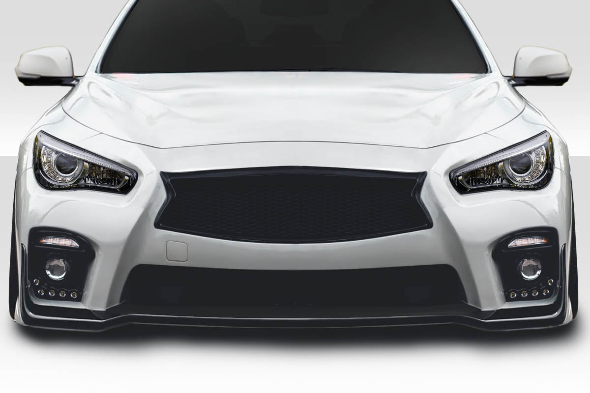 Extreme Dimensions Duraflex Bltz Front Bumper Cover Compatible With 2014-2018 Infiniti Q50 - 1 Piece - 117096