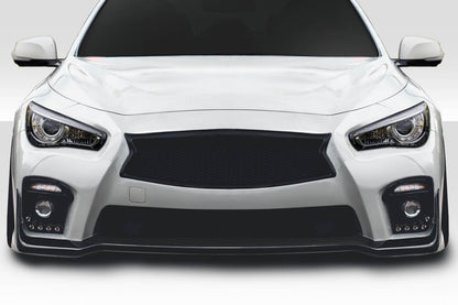 Extreme Dimensions Duraflex Bltz Front Bumper Cover Compatible With 2014-2018 Infiniti Q50 - 1 Piece - 117096
