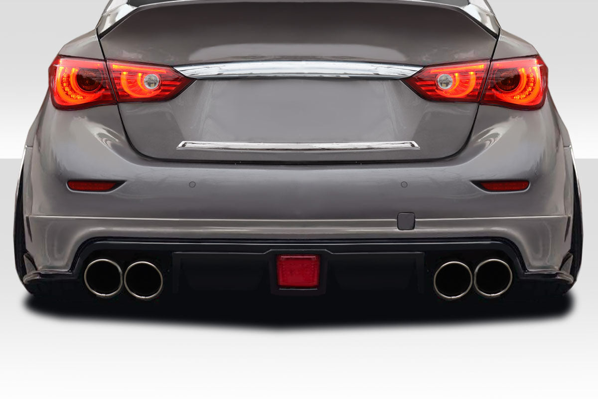 Extreme Dimensions Duraflex Bltz Rear Lip Add On Spoiler Compatible With 2014-2018 Infiniti Q50 - 1 Piece - 117097
