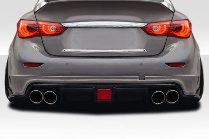 Extreme Dimensions Duraflex Bltz Rear Lip Add On Spoiler Compatible With 2014-2018 Infiniti Q50 - 1 Piece - 117097