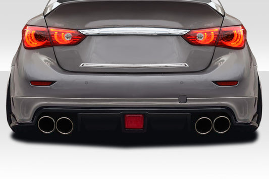 Extreme Dimensions Duraflex Bltz Rear Lip Add On Spoiler Compatible With 2014-2018 Infiniti Q50 - 1 Piece - 117097