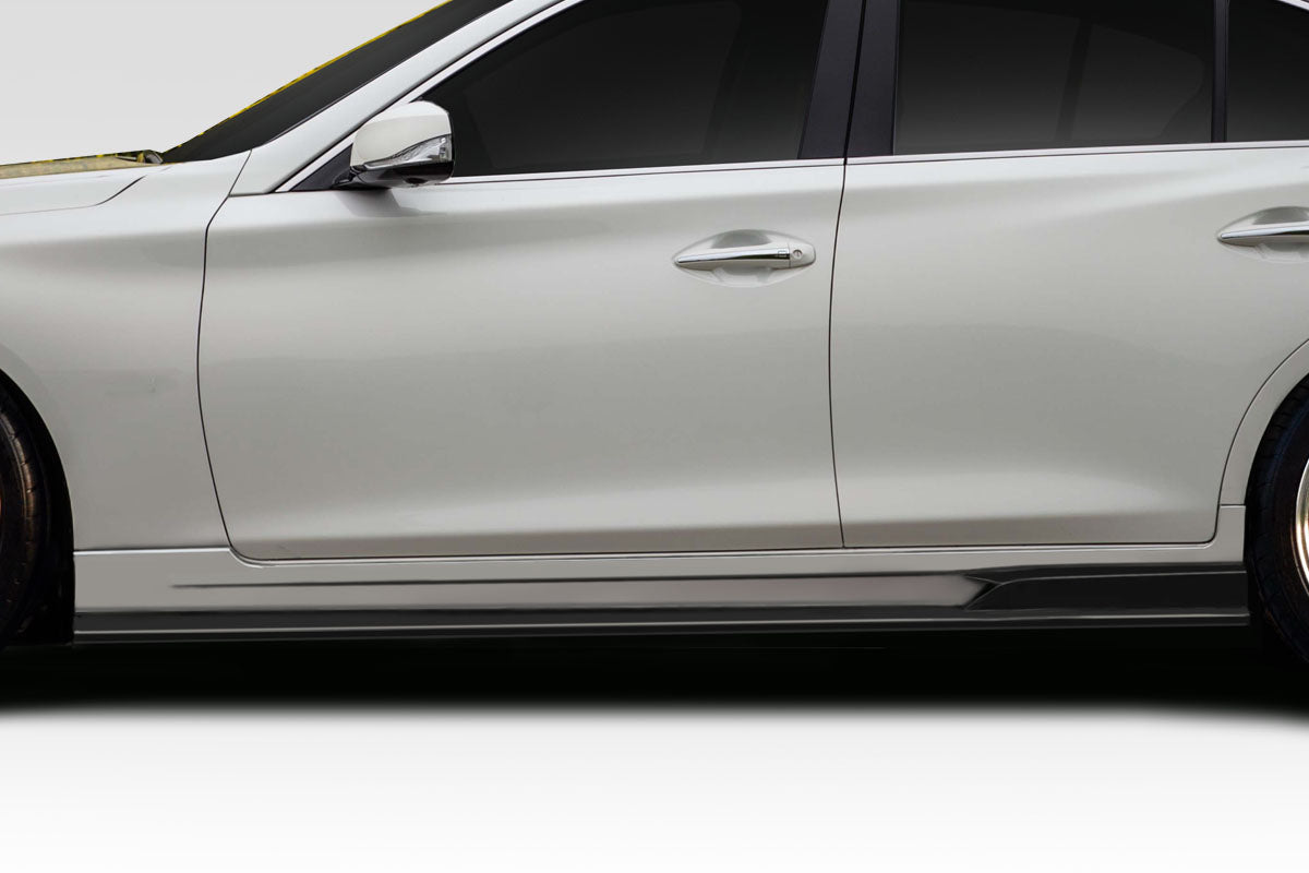 Extreme Dimensions Duraflex Bltz Side Skirts Compatible With 2014-2018 Infiniti Q50 - 2 Piece - 117098