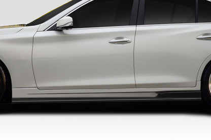 Extreme Dimensions Duraflex Bltz Side Skirts Compatible With 2014-2018 Infiniti Q50 - 2 Piece - 117098