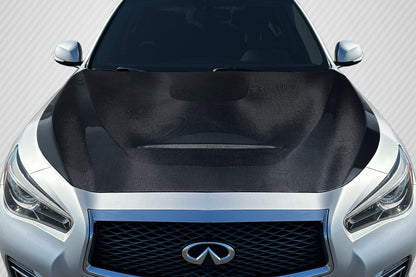Carbon Creations GTS Look Hood Compatible With 2014-2023 Infiniti Q50 - 1 Piece - 117139