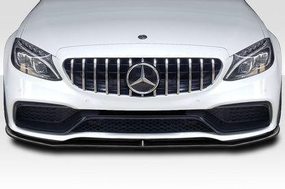 Extreme Dimensions Duraflex Power Front Lip Spoiler Compatible With 2015-2018 Mercedes C Class - 1 Piece - 117154