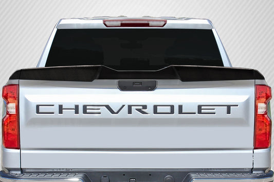 Carbon Creations Tornado Wing Spoiler Compatible With 2019-2023 Chevrolet Silverado - 3 Piece - 117161