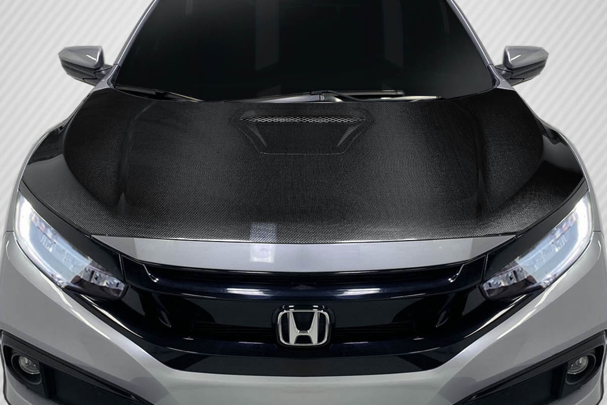 Carbon Creations Type R Look Hood Compatible With 2016-2021 Honda Civic - 1 Piece - 117165
