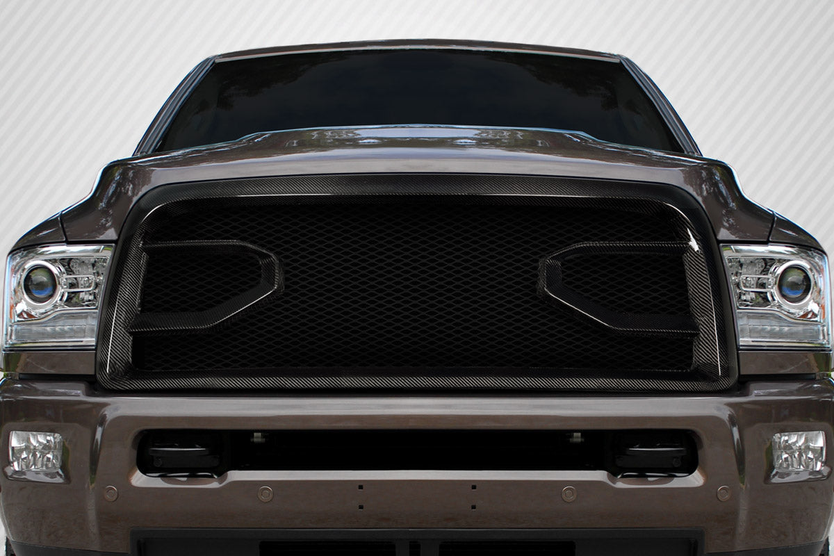 Carbon Creations Widow Grille Compatible With 2009-2012 Dodge Ram - 1 Piece - 117193
