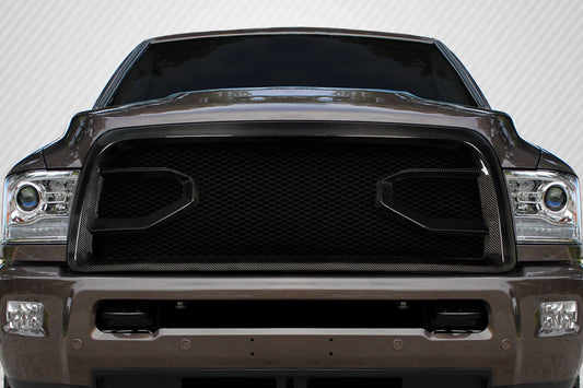 Carbon Creations Widow Grille Compatible With 2009-2012 Dodge Ram - 1 Piece - 117193