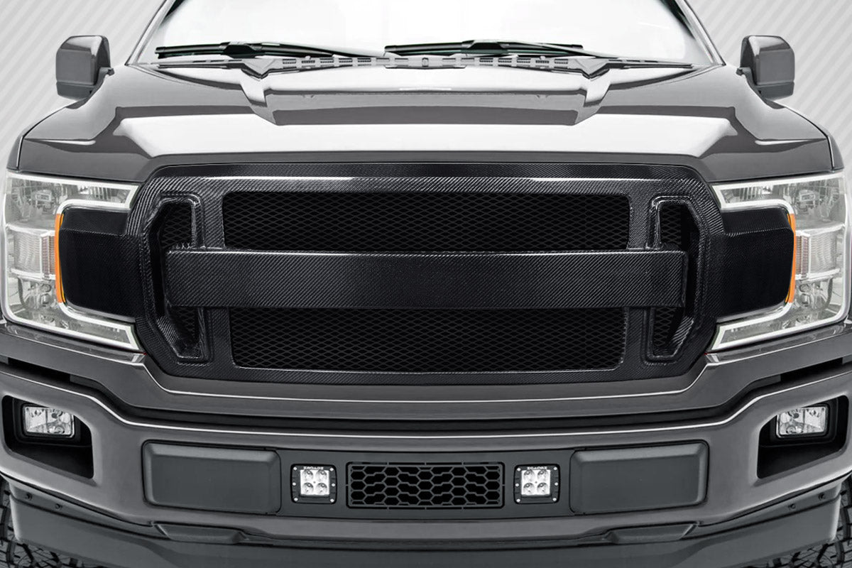 Carbon Creations Rocky Grille Compatible With 2018-2020 Ford F150 - 1 Piece - 117195