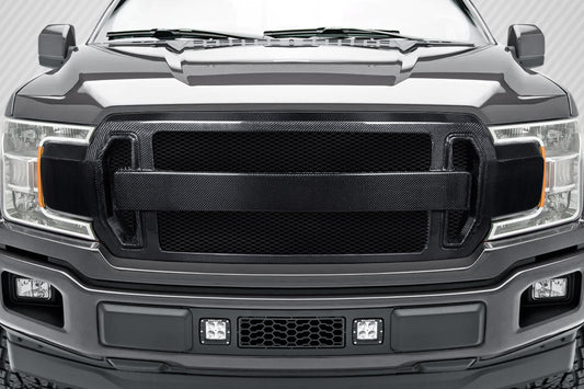 Carbon Creations Rocky Grille Compatible With 2018-2020 Ford F150 - 1 Piece - 117195