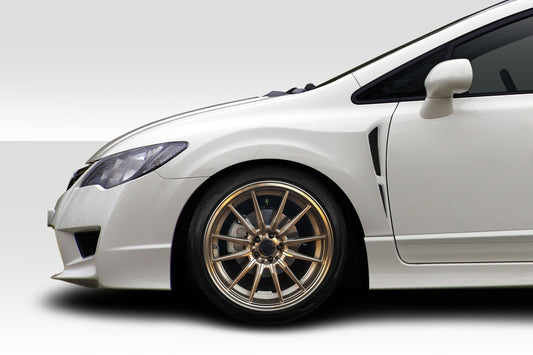 Extreme Dimensions Duraflex Naga Wide Body Front Fenders Compatible With 2006-2011 Honda Civic - 2 Piece - 117209