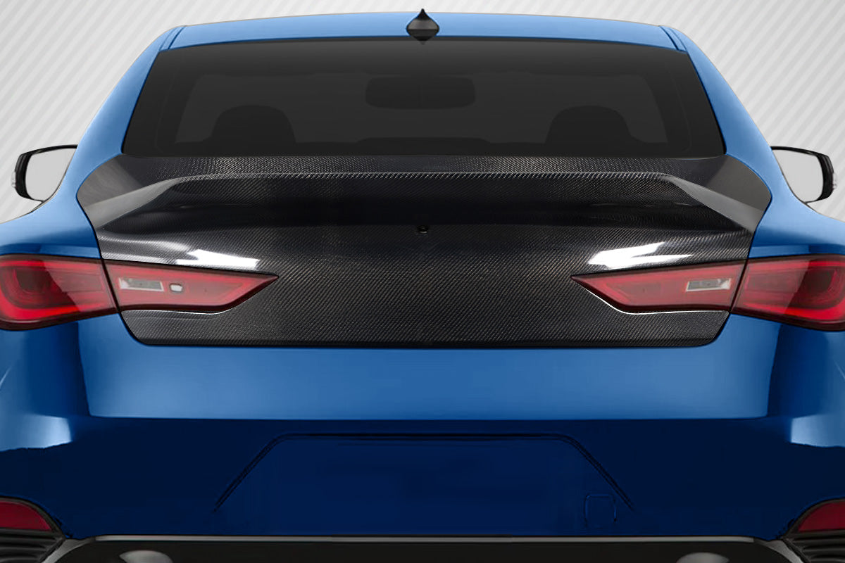 Carbon Creations Invo Duckbill Wing Spoiler Add On Compatible With 2017-2022 Infiniti Q60 2DR - 1 Piece - 117234