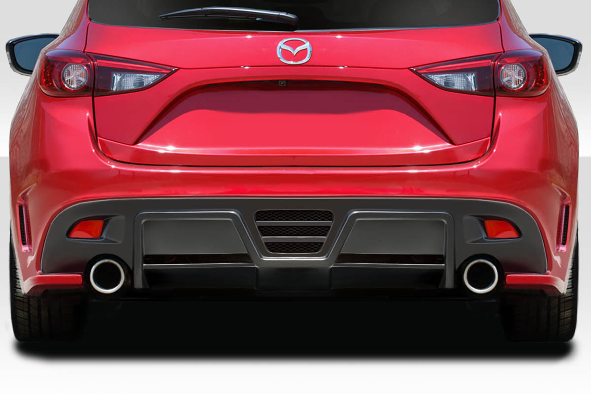 Extreme Dimensions Duraflex KSS Rear Bumper Cover Compatible With 2014-2016 Mazdaspeed 3 - 1 Piece - 117282