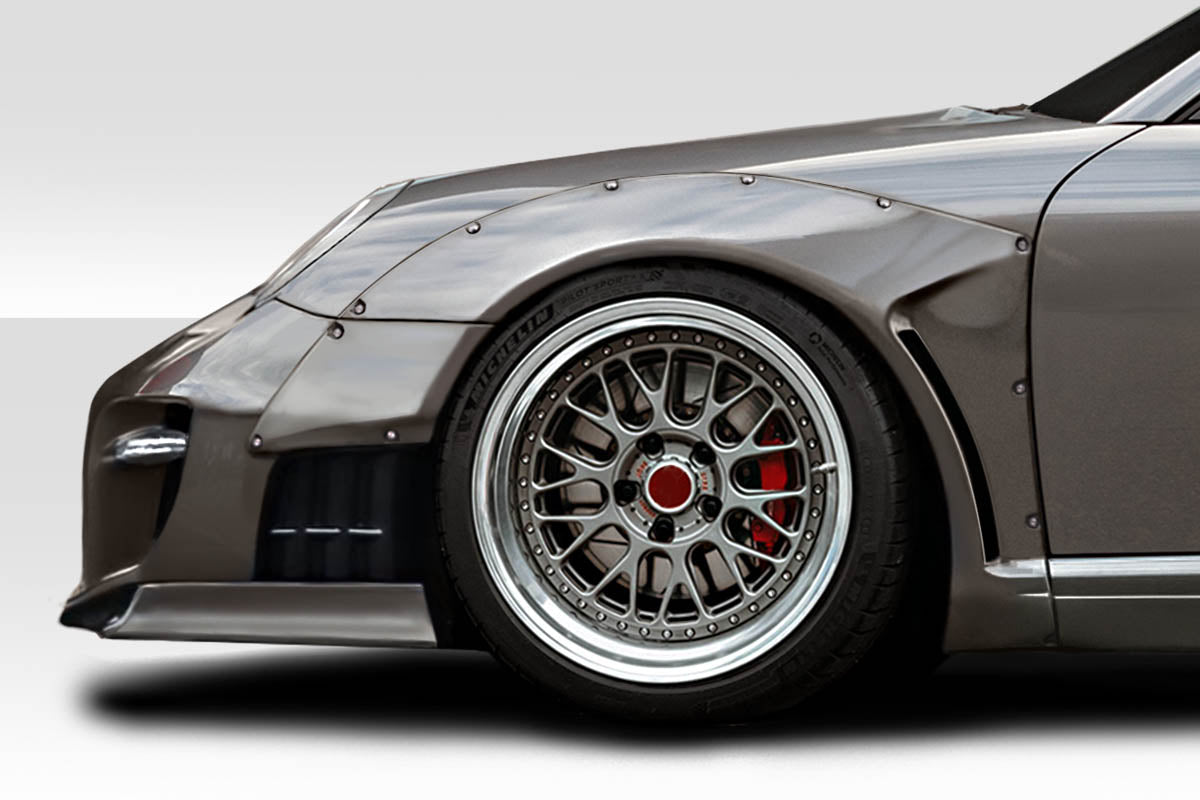 Extreme Dimensions Duraflex LBW Front Fenders Compatible With 2004-2007 Porsche 997 - 4 Piece - 117288