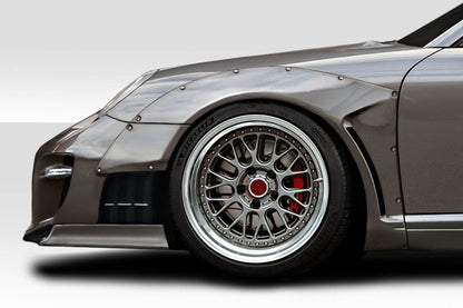 Extreme Dimensions Duraflex LBW Front Fenders Compatible With 2004-2007 Porsche 997 - 4 Piece - 117288