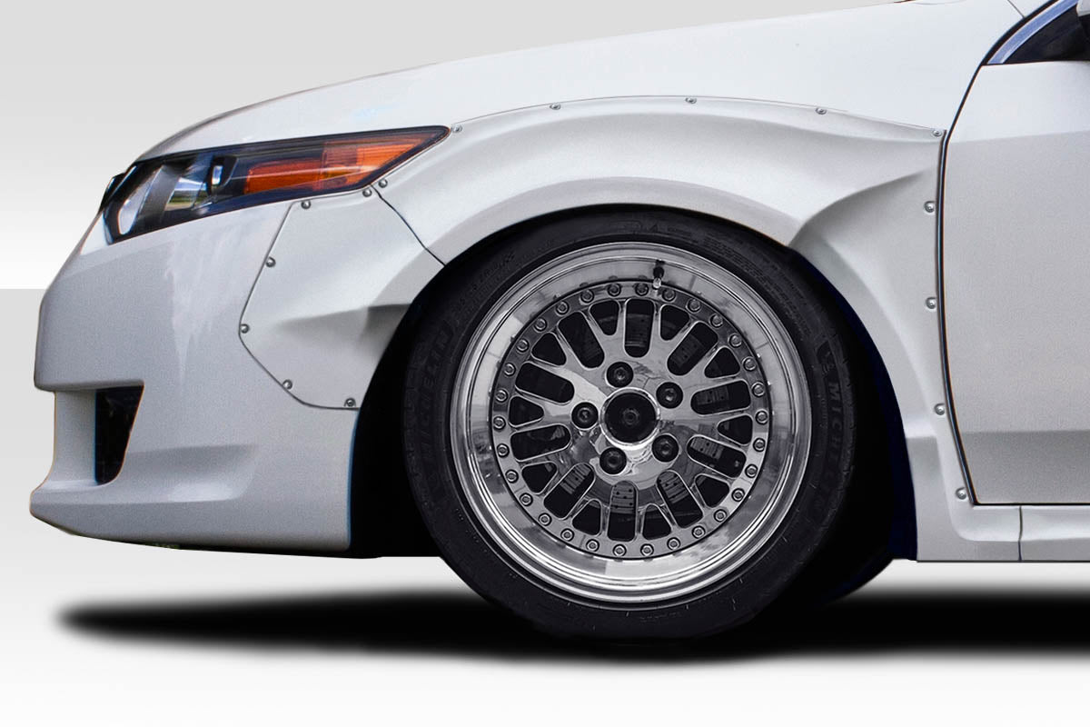 Extreme Dimensions Duraflex Khan Wide Body Front Fenders Flares Compatible With 2009-2014 Acura TSX - 4 Piece - 117298