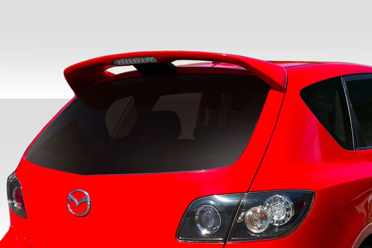 Extreme Dimensions Duraflex Speed3 Look Wing Spoiler Compatible With 2004-2009 Mazda 3 - 1 Piece - 117306