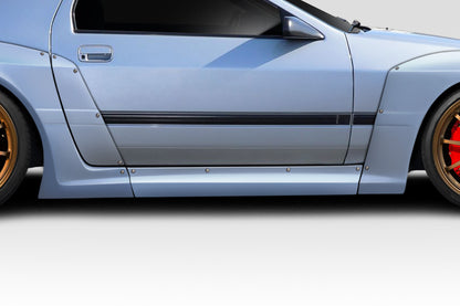 Extreme Dimensions Duraflex Phoenix Fire Side Skirts Compatible With 1985-1992 Mazda RX7 - 2 Piece - 117334