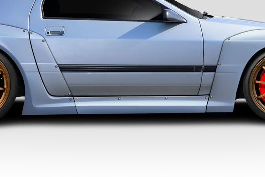 Extreme Dimensions Duraflex Phoenix Fire Side Skirts Compatible With 1985-1992 Mazda RX7 - 2 Piece - 117334