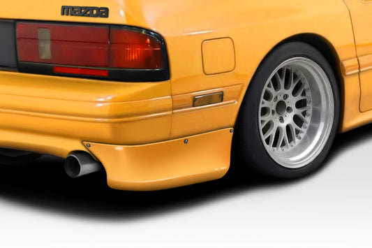 Extreme Dimensions Duraflex Phoenix Fire Rear Lip Add On Spoiler Compatible With 1985-1992 Mazda RX7 - 2 Piece - 117335