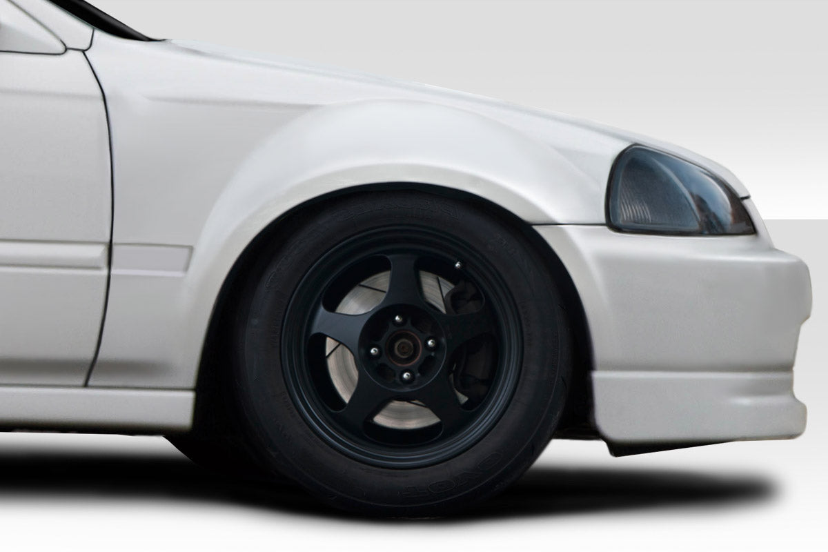 Extreme Dimensions Duraflex K Spec Front Fenders Compatible With 1996-1998 Honda Civic - 2 Piece - 117352